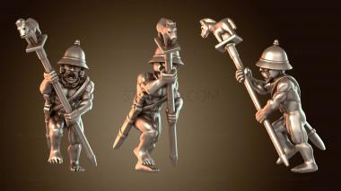 3D модель Кельтский фанатичный воин Альфа (STL)