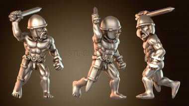 3D модель Кельтский фанатичный воин Браво (STL)