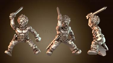 3D модель КЕЛЬТСКИЙ ВСАДНИК ЗАЧАРОВАННЫЙ (STL)
