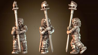 3D модель КЕЛЬТСКИЙ ВОИН ВНИМАНИЕ (STL)
