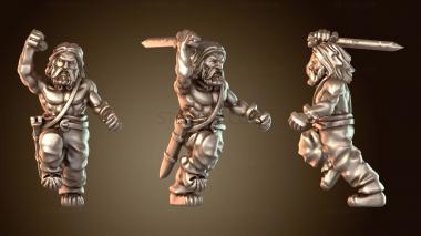 3D модель Свирепый кельтский воин (STL)