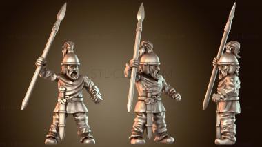 3D модель КЕЛЬТСКИЙ ВОИН В БРОНЕЗАВИСИМОМ ДОСПЕХЕ (STL)