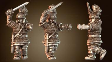 3D модель КЕЛЬТСКИЙ ВОИН-ЛИДЕР ДРЕВНИЙ (STL)