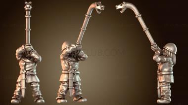 3D модель КЕЛЬТСКИЙ ВОИН, МУЗЫКАНТ, СТРАСТНЫЙ (STL)
