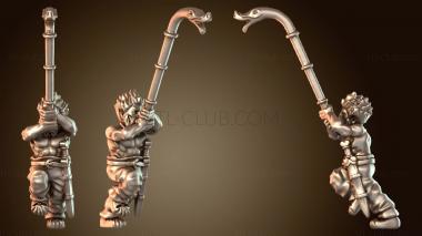 3D модель КЕЛЬТСКИЙ ВОИН И МУЗЫКАНТ, ИСКУСНЫЙ (STL)