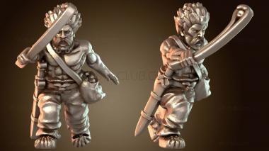 3D модель КЕЛЬТСКАЯ ВОИНСКАЯ ПРЯЖА, ГОТОВАЯ К БОЮ (STL)