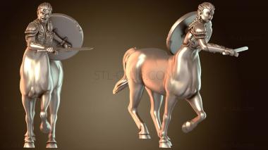 3D модель Меч и щит кентавра, женщина (STL)