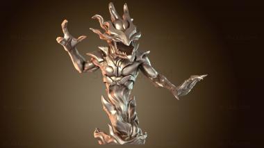 3D модель Хаос Пиро Демон Сжигание (STL)