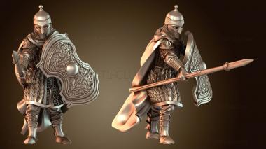 3D модель Глава Восточный Копейщик Дэринг (STL)