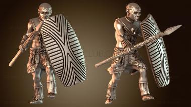 3D модель Глава Племенной Воин Проворный (STL)