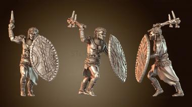 3D модель Глава Племенной Воин Мужественный (STL)
