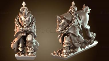 3D модель Колесничий конь – Верный боевой конь (STL)