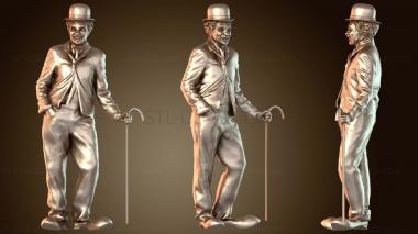 3D модель Чарли Чаплин – культовая звезда немого кино (STL)