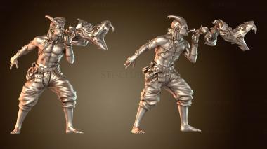 3D модель Chaval Tieflings Male – Величественные воины-тифлинги (STL)