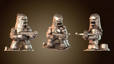 3D модель Чубакка Чиби – милый воин-вуки (STL)