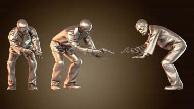 3D модель Чикагские гангстеры. Мужчина-гангстер c – Классический персонаж гангстера (STL)