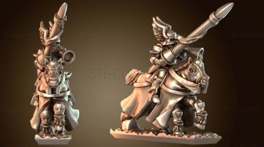 3D модель Музыкант Chivalric Knights – Harmonious Mounted Bard (STL)