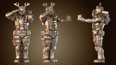 3D модель Рождество. У этого морского пехотинца есть подарок для вас – Armored Holiday Courier (STL)