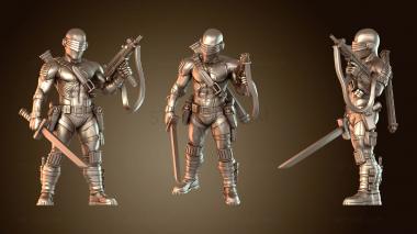 3D модель Классический GIJOE Snake Eyes Stealth (STL)