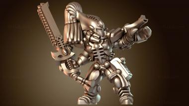 3D модель Воительница, держащая когти (STL)
