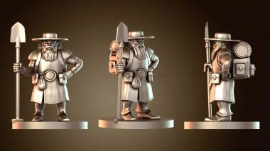 3D модель Жрецы Гномы Мужчины Могилы Жрецы Ветераны (STL)