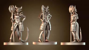 3D модель Жрецы Тифлинг Женщина Жрец Смерти (STL)