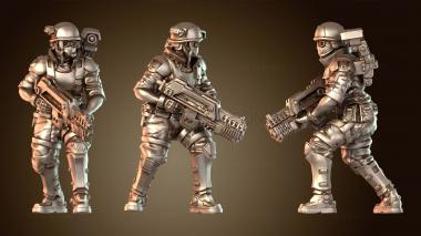 3D модель Колонист-морпех Кэтрин Найт (STL)
