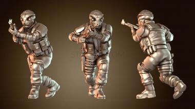 3D модель Боец арьергарда «Командос» (STL)