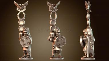 3D модель Командный знаменосец с глефой (STL)