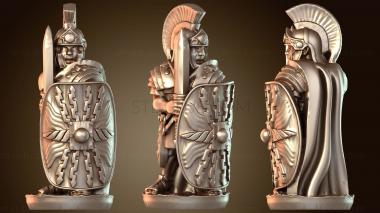 3D модель Командир рогатого с глефой (STL)
