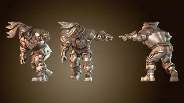 3D модель Молодежь линейных игроков Conquistadors Human Lineman (STL)