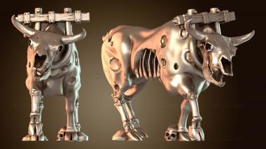 3D модель Тележка для трупов. Немертвые быки. (STL)
