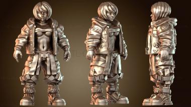 3D модель Девушка-косплеер в позе стоя (STL)
