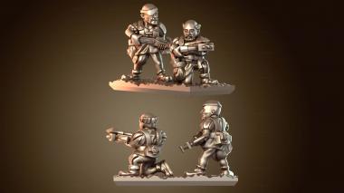 3D модель Марширующие арбалетчики (STL)