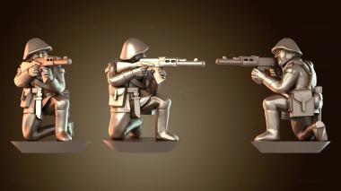 3D модель Стрельба из положения сидя Q Включен (STL)