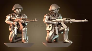 3D модель Стрельба из положения сидя с РПК в упоре (STL)