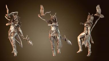 3D модель Величественная фигурка героя-матери-вороны Элизии (STL)