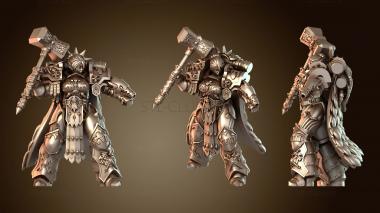 3D модель Стилизованная фигурка аниме-вейфу и херувимов Вулкана Кёрза (STL)