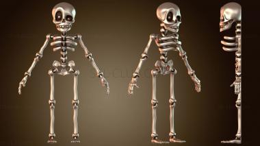 3D модель Милый, подвижный скелет (STL)