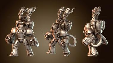 3D модель Ракеты Cyberforge Firebat заряжены (STL)