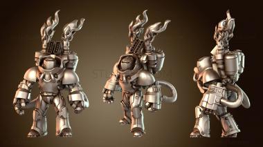 3D модель Ракеты Cyberforge Firebat вооружены (STL)