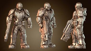 3D модель Киберпанк Аргата Станция Охрана Щит (STL)