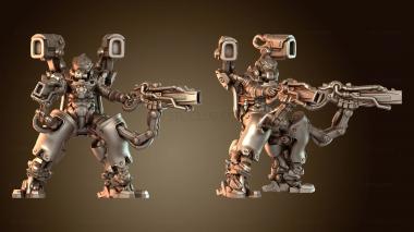 3D модель Киберпанк Каристрофан Шок Снайпер Тактический (STL)
