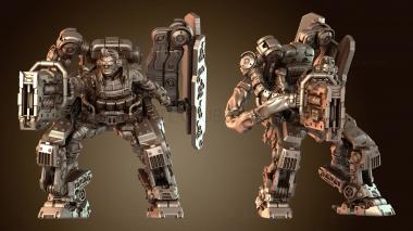 3D модель Cyberpunk Exoskeleton C Enhanced (STL)