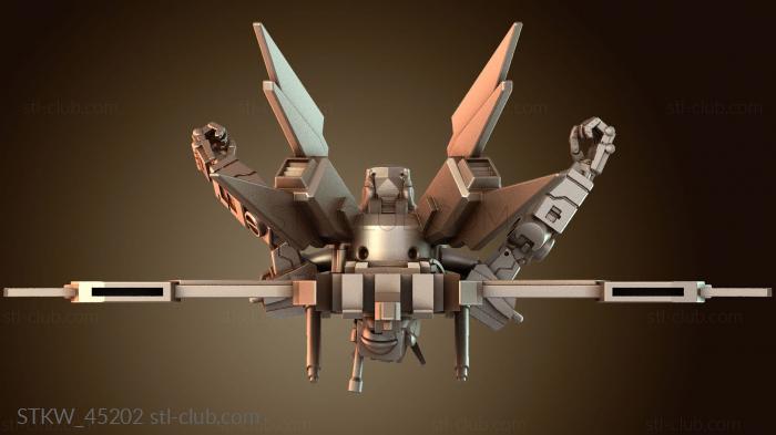 Military Киберпанк FKMSA Advance Battle Droid Aile Striker A Mechanized