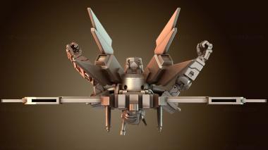3D модель Киберпанк FKMSA Advance Battle Droid Aile Striker A Mechanized (STL)
