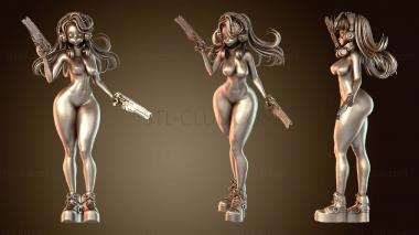 3D модель Девушка-киберпанк CyberpunkGirlNSFW Sultry (STL)