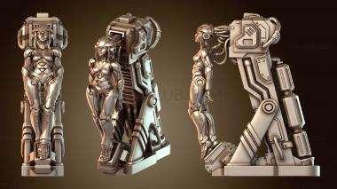 3D модель Киберпанк Зелёное Святилище Асура Мистик (STL)