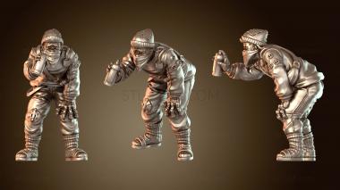 3D модель Киберпанк Банда Хельстрема Хенрик Вооружённый (STL)