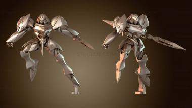 3D модель Киберпанк Хай-Тек Dagger Man C Precise (STL)
